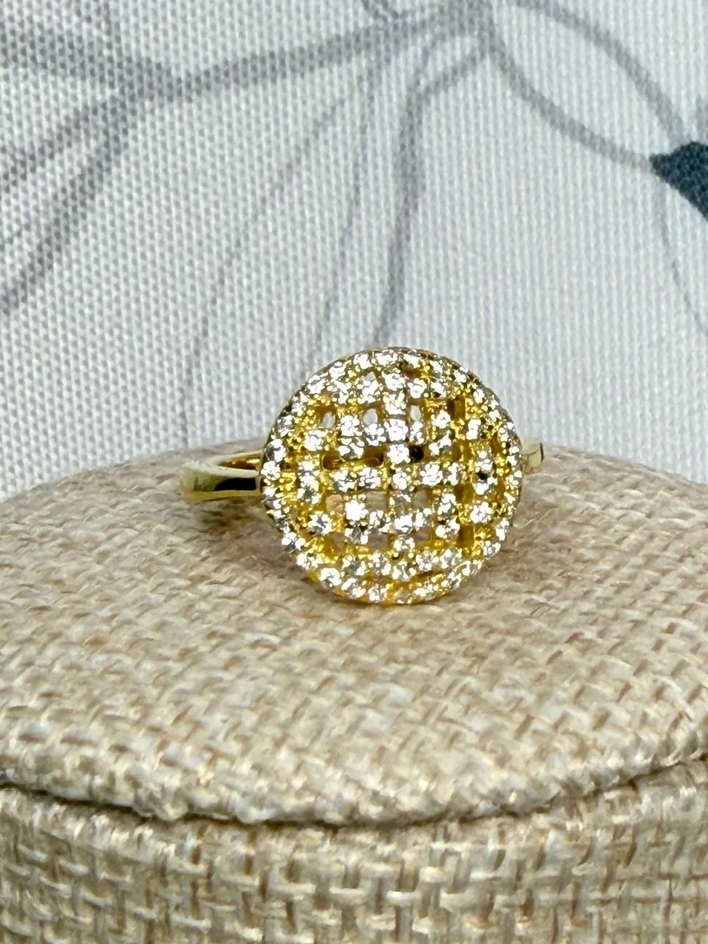 Moissanite Gold over 925 Sterling Silver Ring